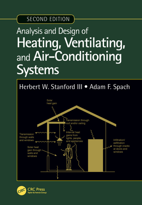 Cover image for book Analysis and Design of Heating, Ventilating, and Air-Conditioning Systems, Second Edition