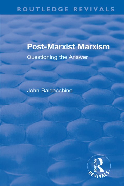 Cover image for book Post-Marxist Marxism