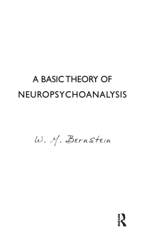 Cover image: A Basic Theory of Neuropsychoanalysis 1st edition 9780367106874