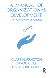 Cover image: A Manual of Organizational Development 1st edition 9781855751286
