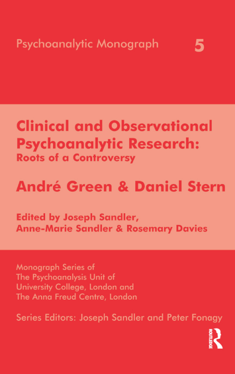 Cover image for book Clinical and Observational Psychoanalytic Research