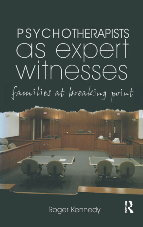Cover image for book Psychotherapists as Expert Witnesses