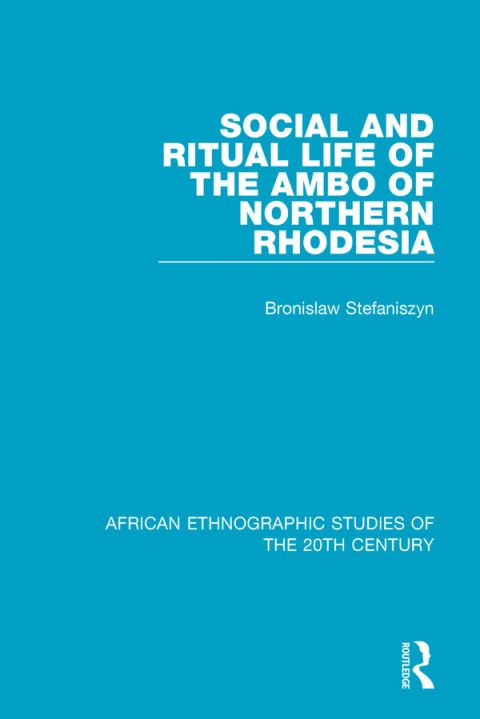 Cover image for book Social and Ritual Life of the Ambo of Northern Rhodesia