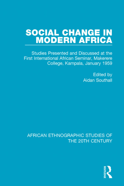 Cover image for book Social Change in Modern Africa