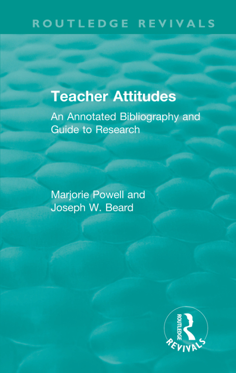 Cover image for book Teacher Attitudes