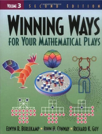 Cover image: Winning Ways for Your Mathematical Plays, Volume 3 2nd edition 9781138427563