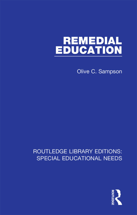 Cover image for book Remedial Education