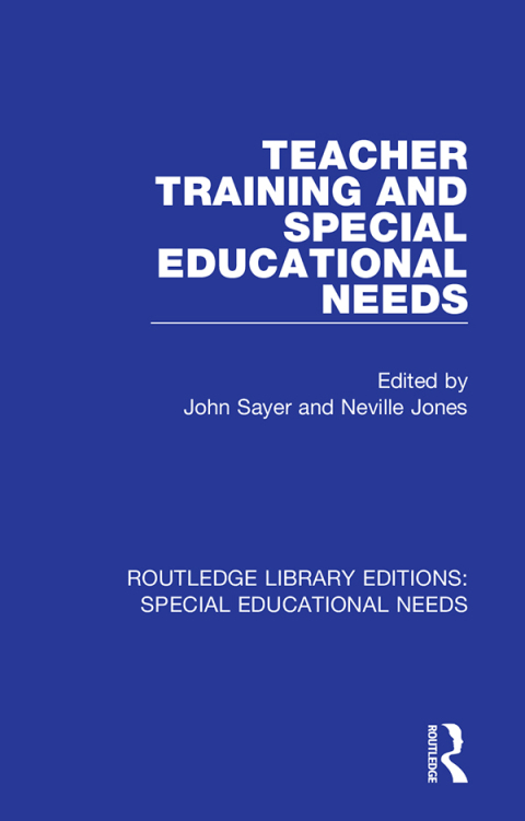 Cover image for book Teacher Training and Special Educational Needs