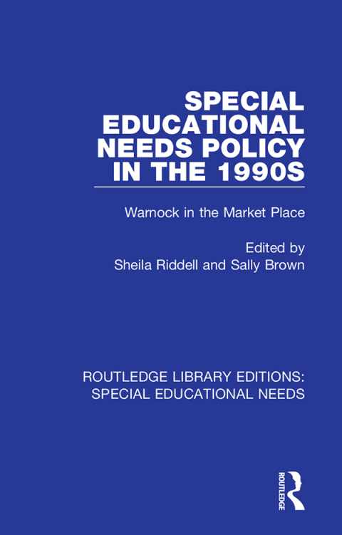 Cover image for book Special Educational Needs Policy in the 1990s