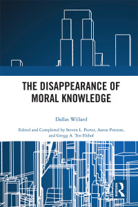 Cover image: The Disappearance of Moral Knowledge 1st edition 9781138589254