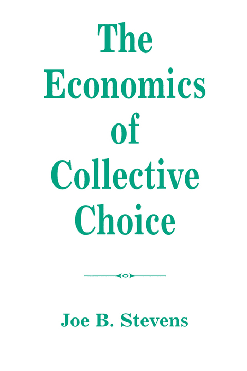 The Economics Of Collective Choice