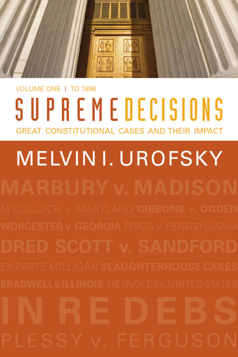 Cover image for book Supreme Decisions, Volume 1