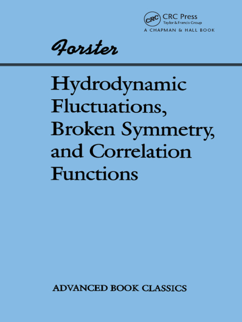 Cover image for book Hydrodynamic Fluctuations, Broken Symmetry, And Correlation Functions