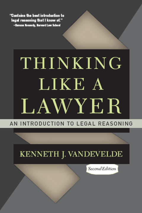 Cover image for book Thinking Like a Lawyer