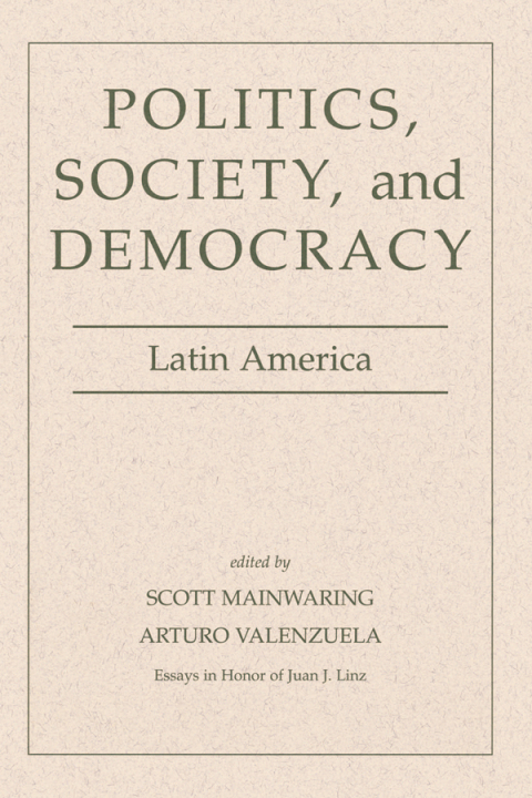 Cover image for book Politics, Society, And Democracy Latin America