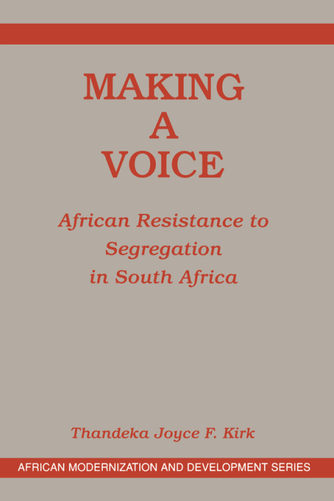 Cover image for book Making A Voice