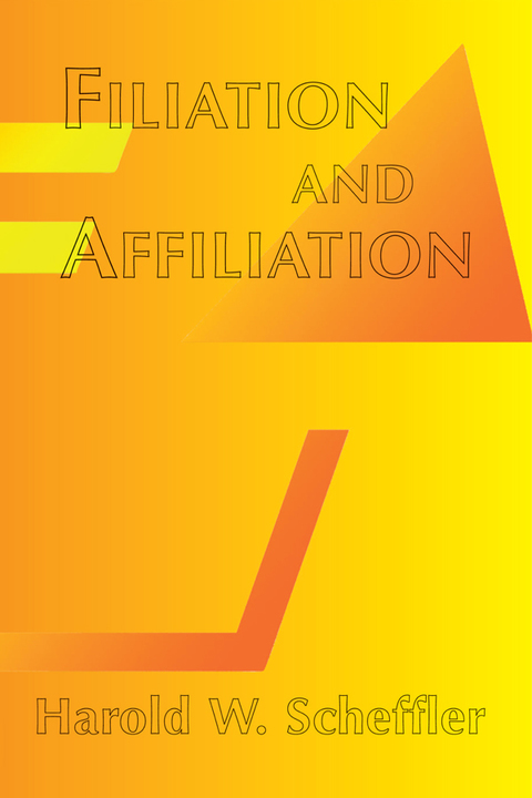Cover image for book Filiation And Affiliation