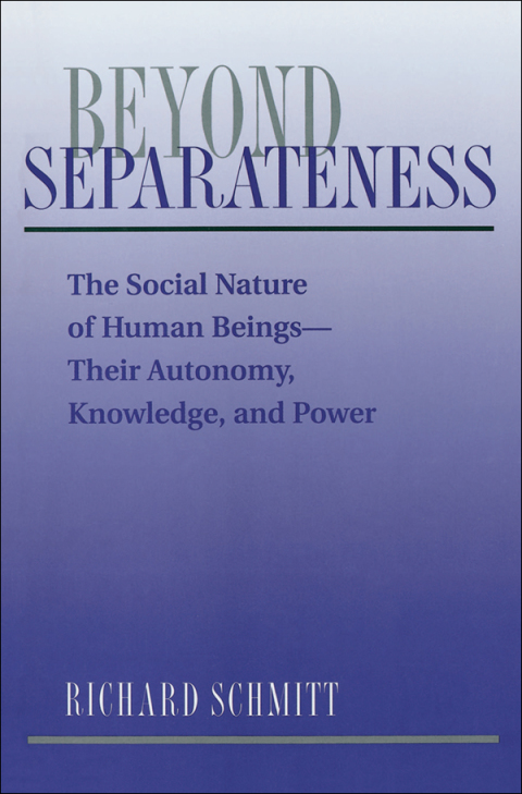 Cover image for book Beyond Separateness