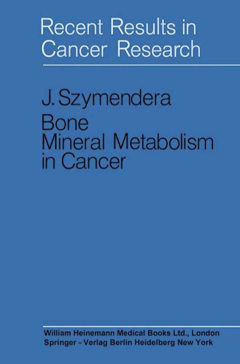 Cover image for book Bone Mineral Metabolism in Cancer: Recent Results in Cancer Research