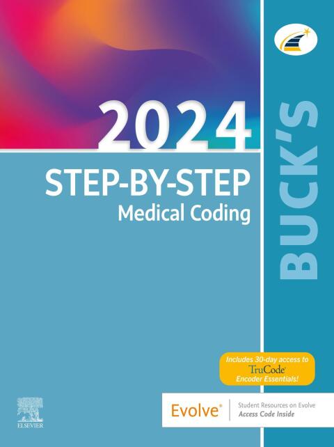 Cover image for book Buck's Step-by-Step Medical Coding, 2024 Edition