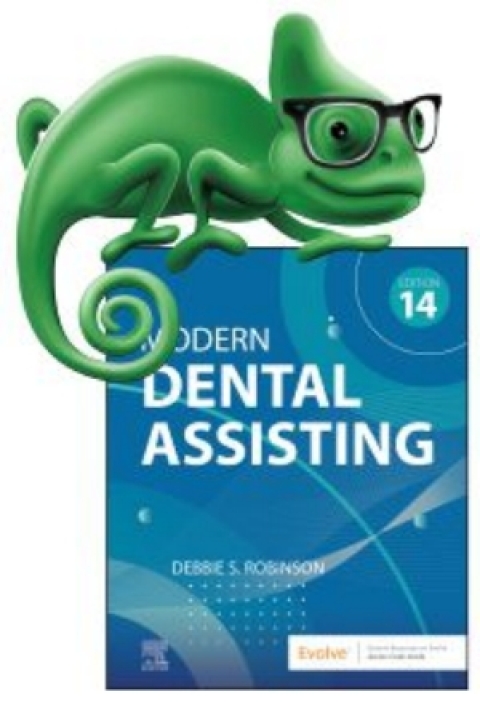 Cover image for book Elsevier Adaptive Quizzing for Modern Dental Assisting 14th ed