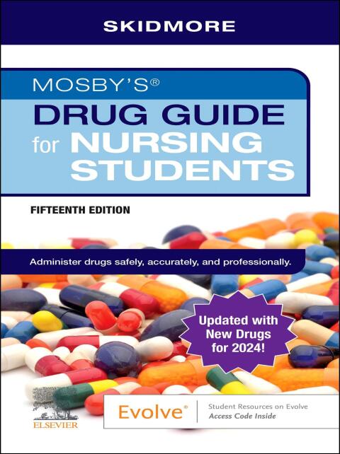 Cover image for book Mosby's Drug Guide for Nursing Students with update
