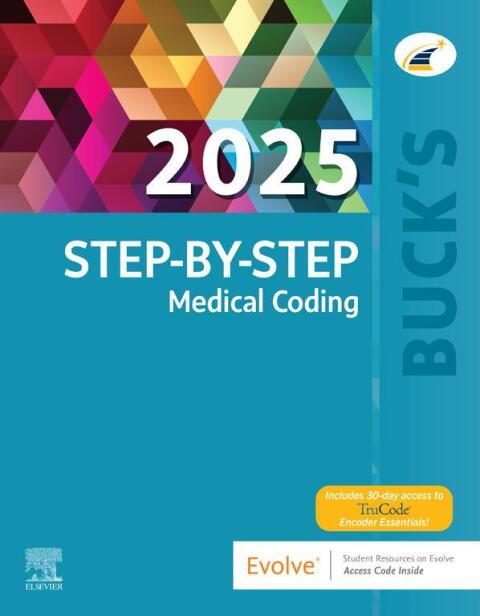 Cover image for book Buck's Step-by-Step Medical Coding, 2025 Edition