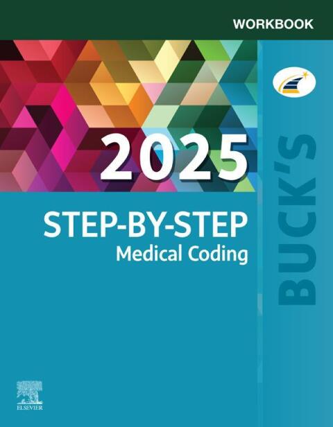 Cover image for book Buck's Workbook for Step-by-Step Medical Coding, 2025 Edition