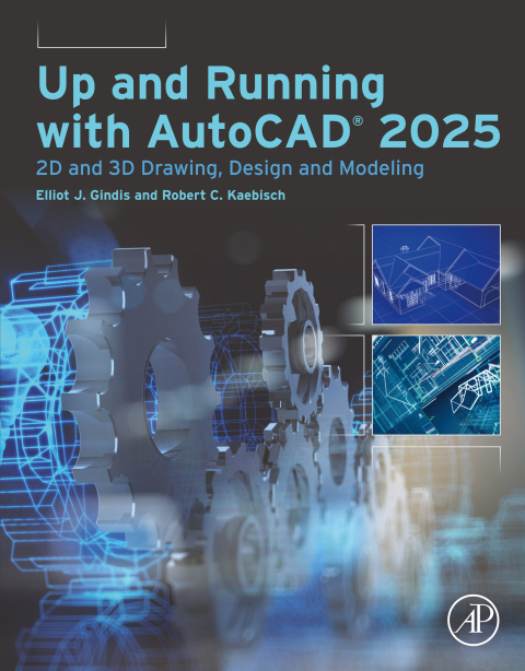 Cover image for book Up and Running with AutoCAD®  2025