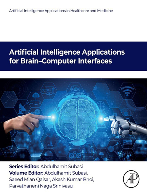 Cover image for book Artificial Intelligence Applications for Brain–Computer  Interfaces