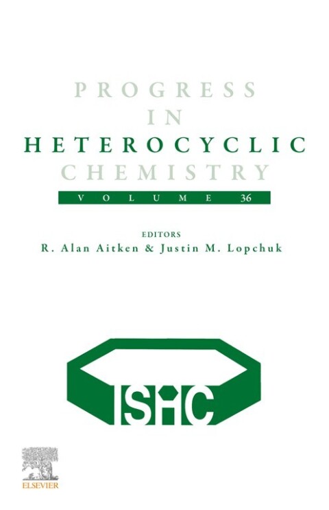 Cover image for book Progress in Heterocyclic Chemistry (PHC)