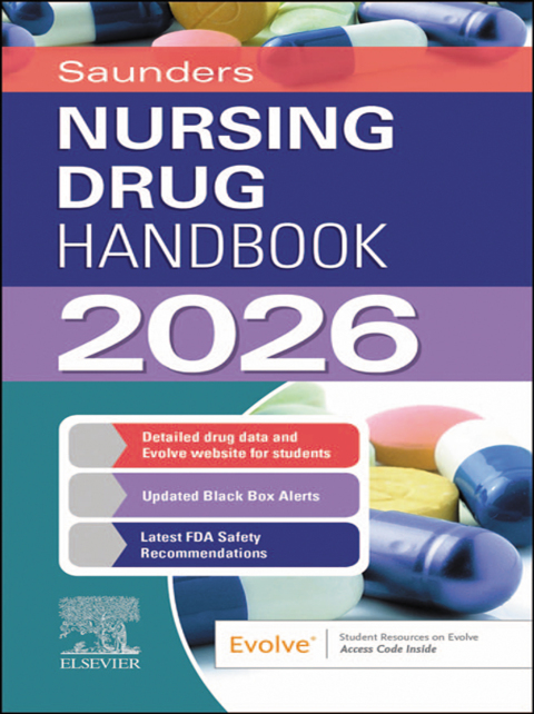Cover image for book Saunders Nursing Drug Handbook 2026