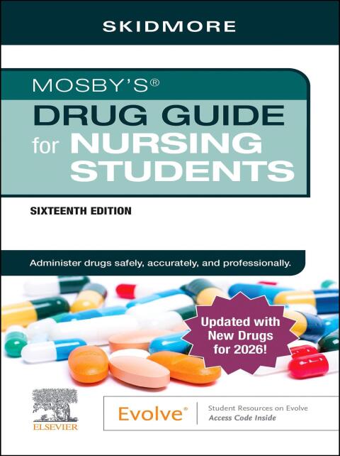 Cover image for book Mosby’s Drug Guide for Nursing Students with 2026 Update