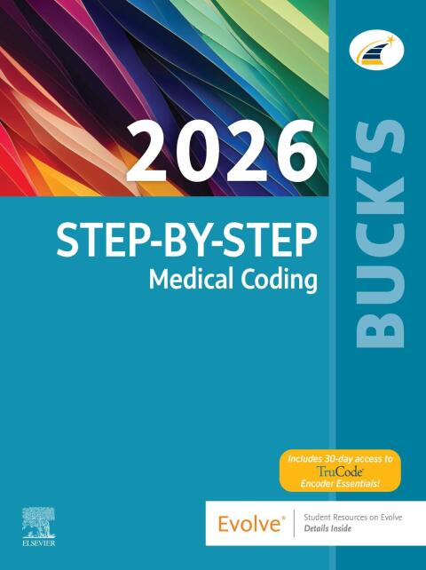 Cover image for book Buck's Step-by-Step Medical Coding, 2026 Edition - E-Book
