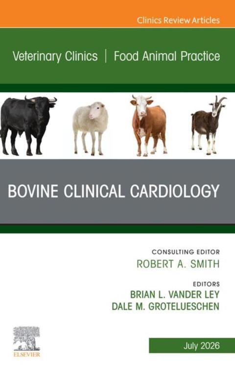 Cover image for book Bovine Clinical Cardiology, An Issue of Veterinary Clinics of North America: Food Animal Practice
