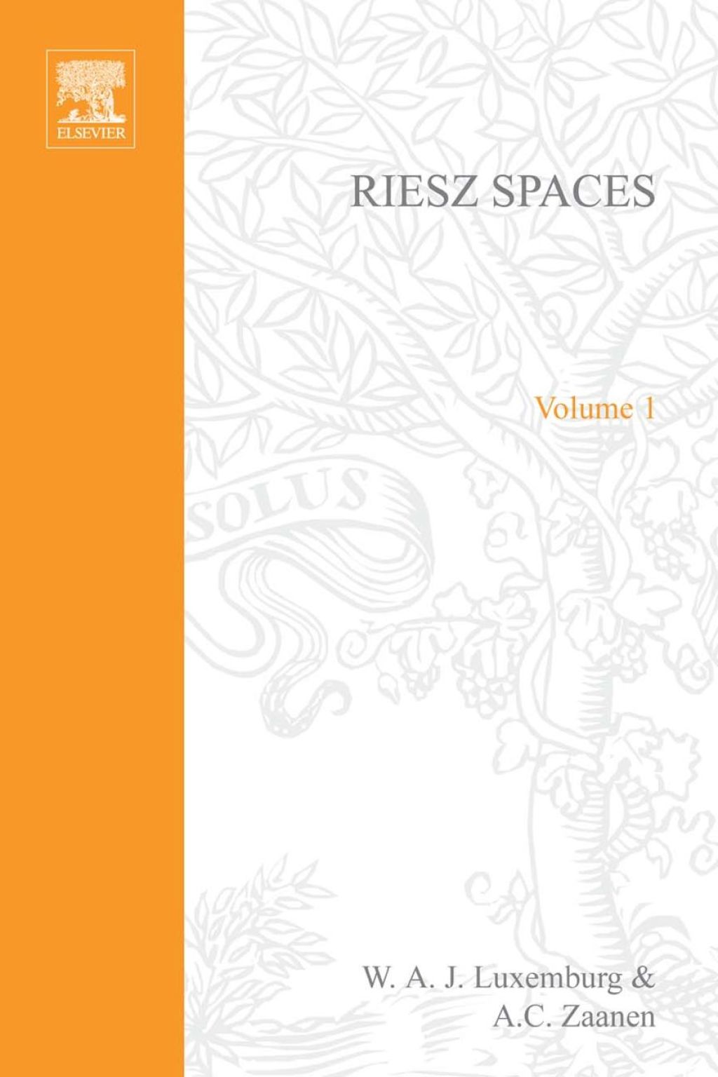 Riesz Spaces (eBook) - Luxemburg;  W.A.J.,
