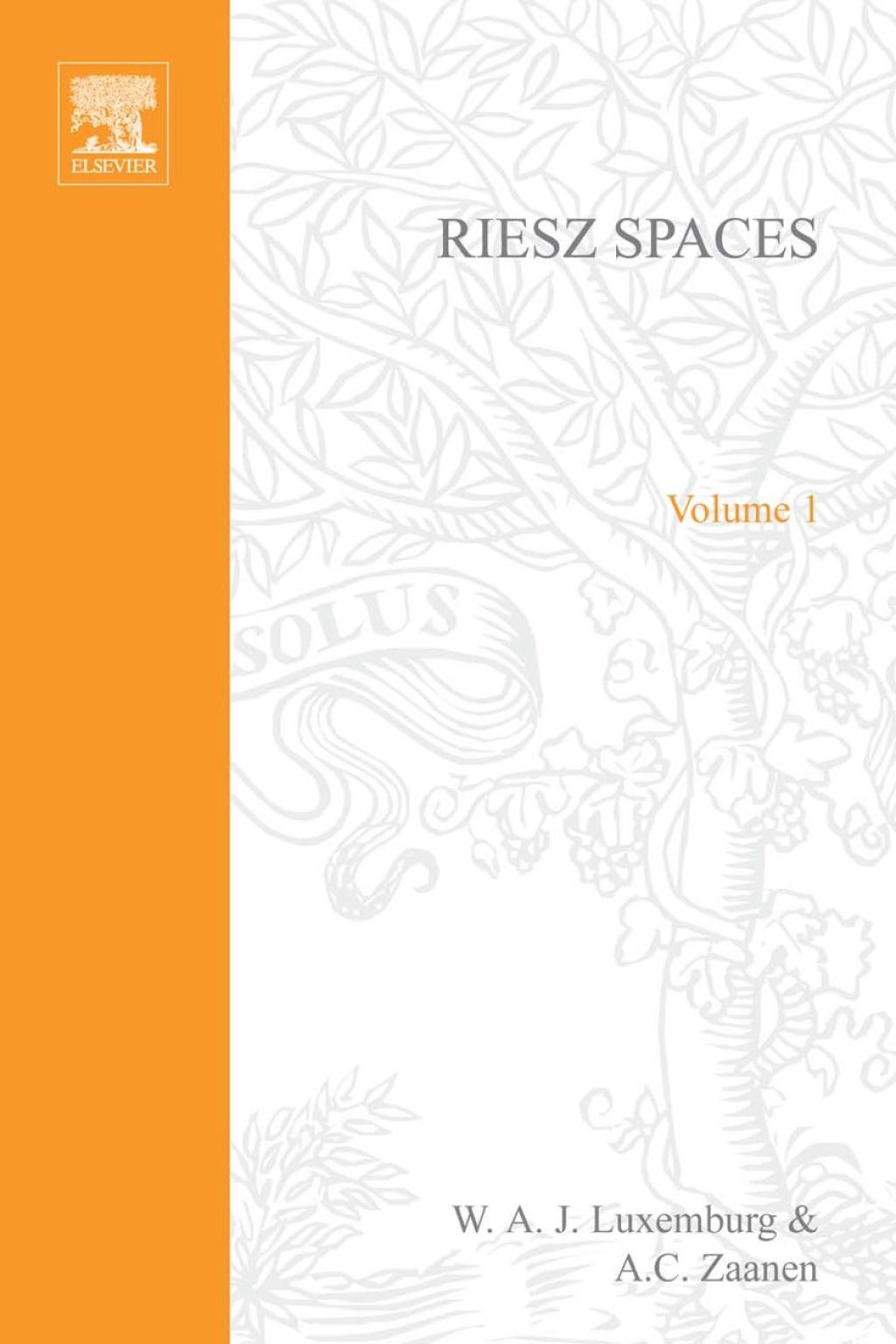 Page Fidelity Riesz Spaces; $248.75