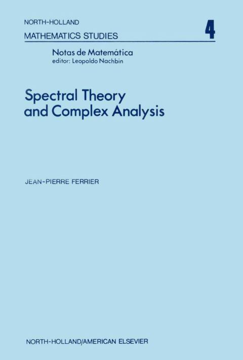 Cover image for book Spectral theory and complex analysis