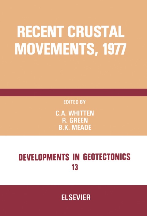 Cover image for book Recent Crustal Movements, 1977