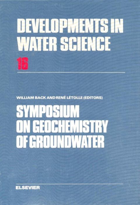 Cover image for book Symposium on Geochemistry of Groundwater: 26th International Geological Congress, Paris, 1980
