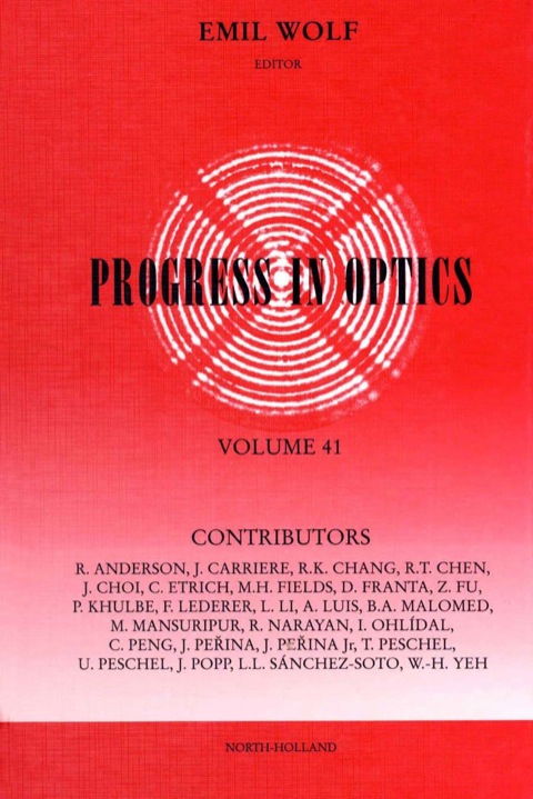 Cover image for book Progress in Optics Volume 41