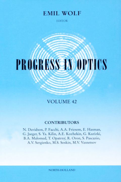 Cover image for book Progress in Optics Volume 42