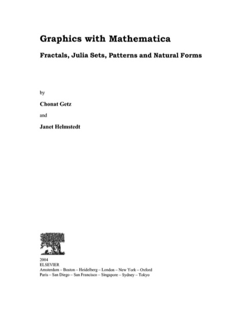 Cover image for book Graphics with Mathematica: Fractals, Julia Sets, Patterns and Natural Forms