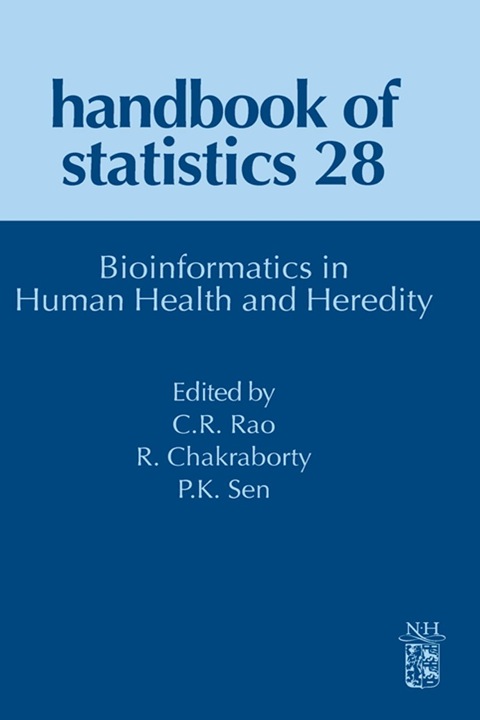 Cover image for book Handbook of Statistics: Bioinformatics in Human Health and Heredity