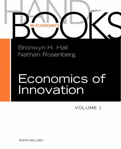 Cover image for book Handbook of the Economics of Innovation, Volume 1