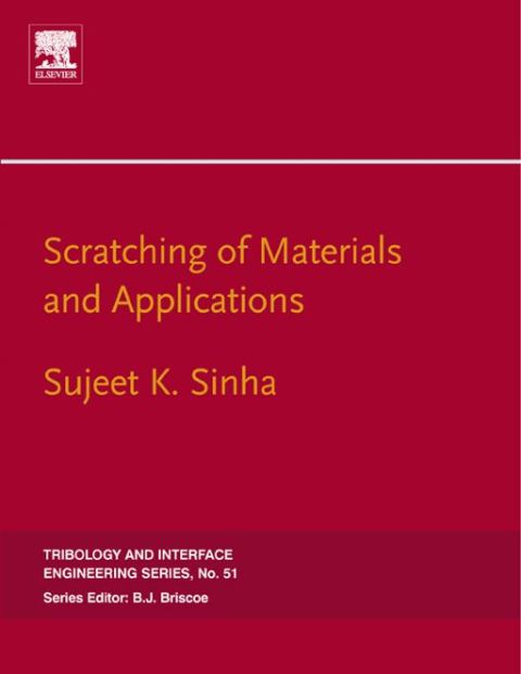 Cover image for book Scratching of Materials and Applications