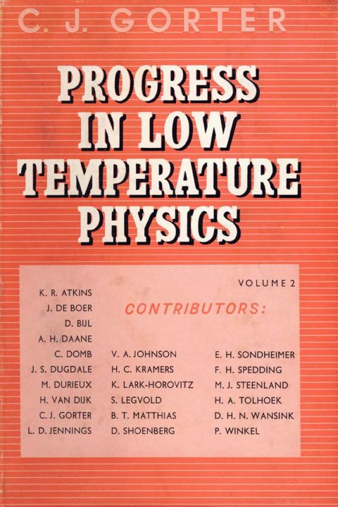 Cover image for book Progress in Low Temperature Physics