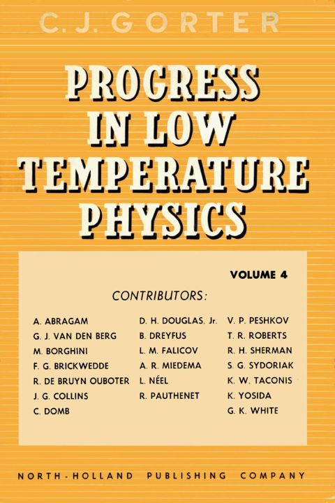 Cover image for book Progress in Low Temperature Physics