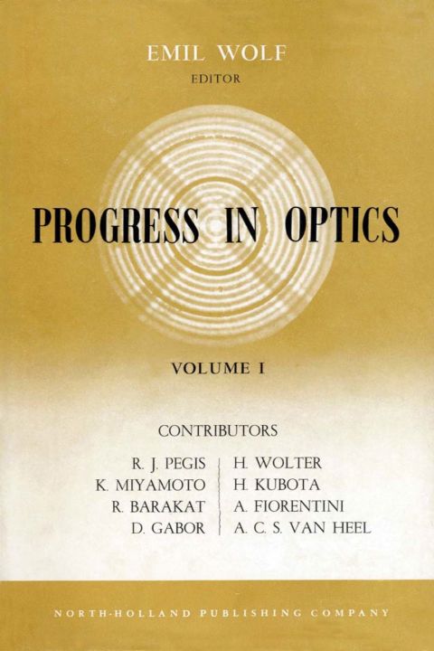Cover image for book Progress in Optics Volume 1