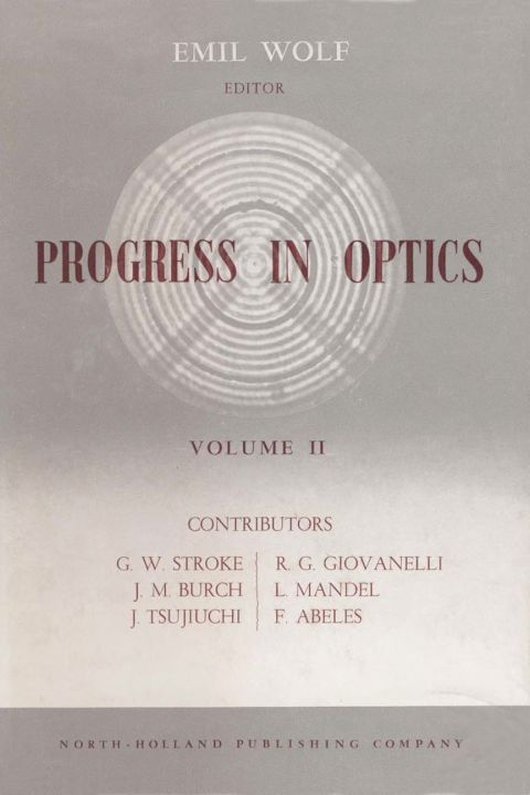 Cover image for book Progress in Optics Volume 2
